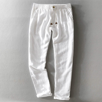 Relaxed Fit Lightweight Linen Pants