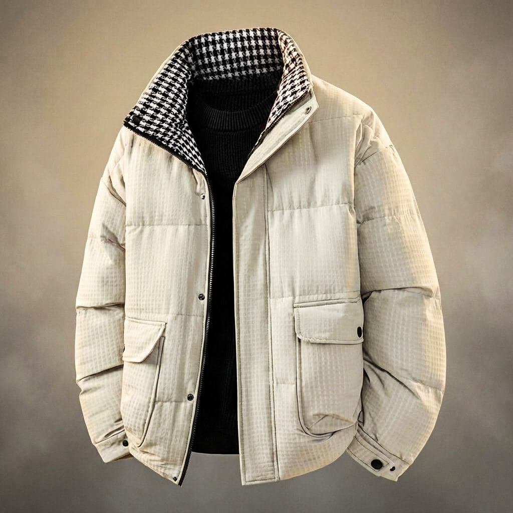 Classic Checked Wool Blazer