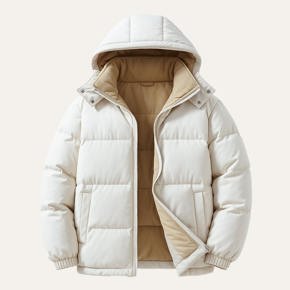 Men's Waterproof Down Hooded Puffer Jacket