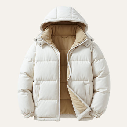 Men's Waterproof Down Hooded Puffer Jacket