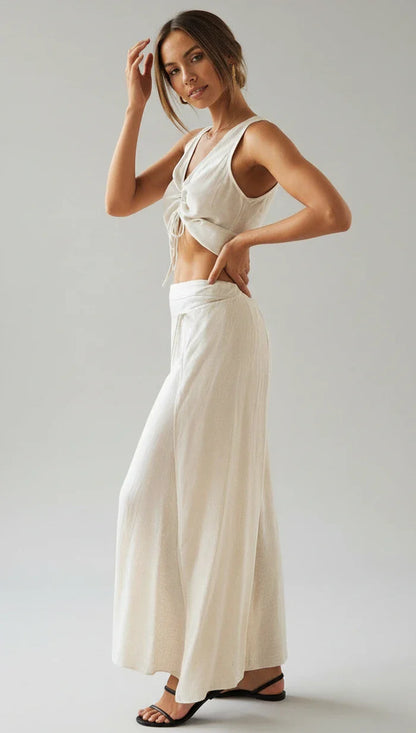 Women's Wide Leg Tank Set