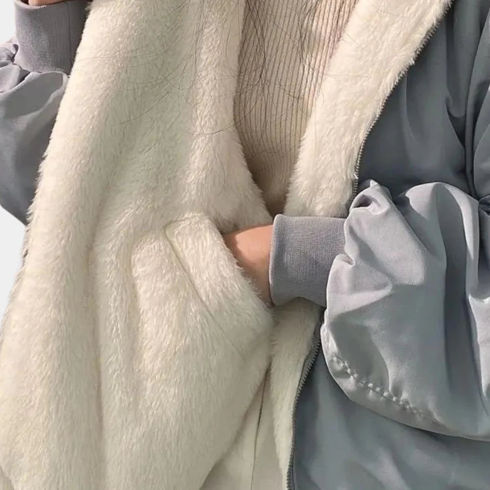 Women's 2-In-1 Winter Parka Coat With Hood - VibreMode