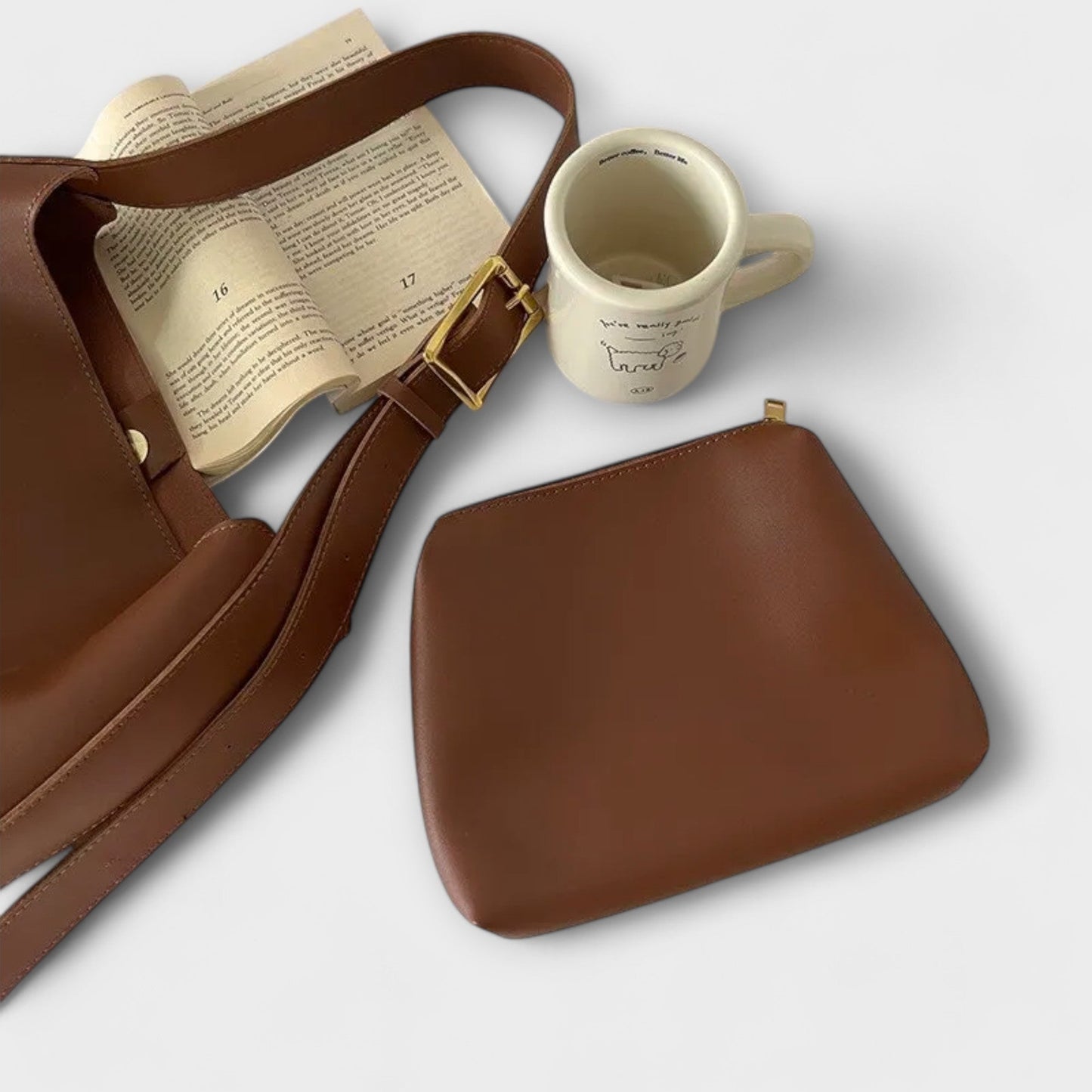Vintage Leather Tote Bag