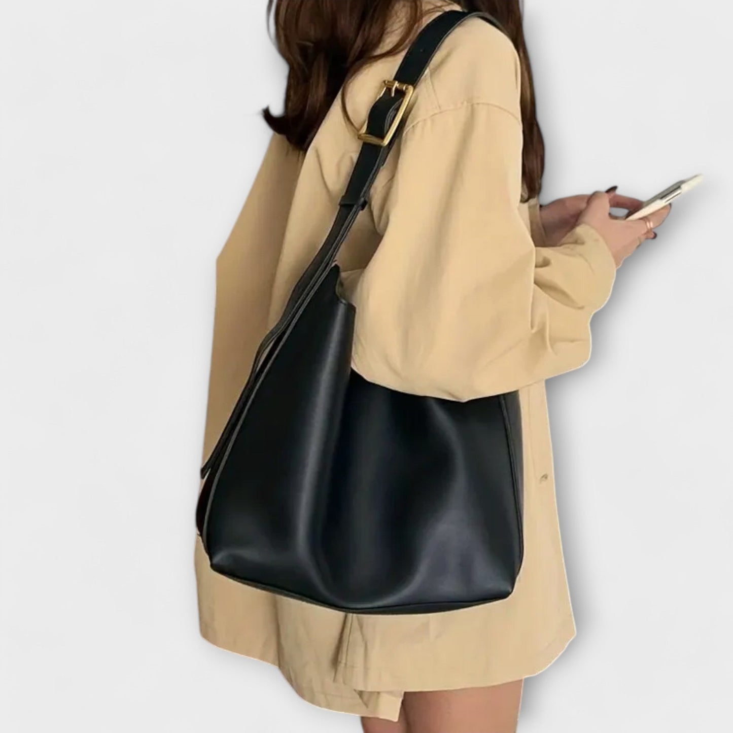 Vintage Leather Tote Bag