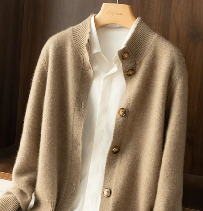 Women's Cashmere Cardigan Fine Knit