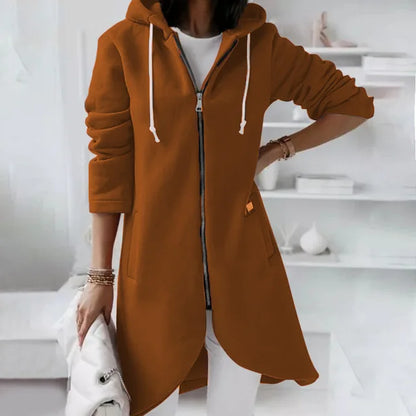 Women's Hooded Jacket Soft Fleece Black