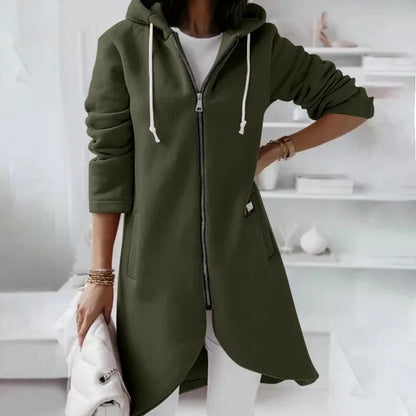 Women's Hooded Jacket Soft Fleece Black