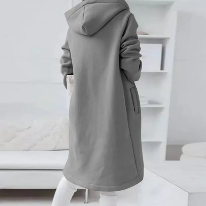 Women's Hooded Jacket Soft Fleece Black