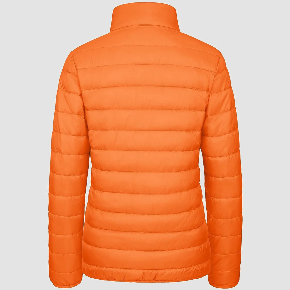 Women's Quilted Puffer Jacket Lightweight Full Zip Black