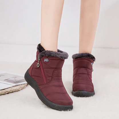 Women's Quilted Mid Ankle Flat Boots