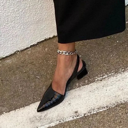 Ladies Classic Low Heel Spring Shoes