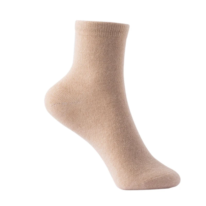 Luxurious Women's Cashmere Knit Ankle Socks – Soft, Warm, Everyday Comfort