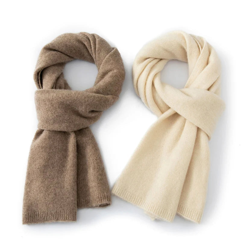 Women's Cashmere Winter Scarf Soft Warm Beige - VibreMode