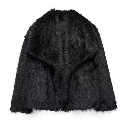 Isla Women's Faux Fur Coat Relaxed Fit Hip Length