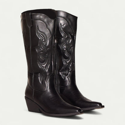 Classic Tall Ankle Cowboy Boots for Women - VibreMode