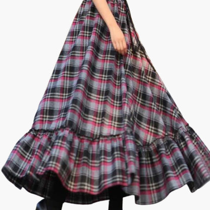 Women's A-Line Skirt Elastic Waist Flared Hem