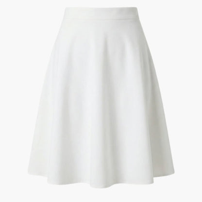 Women's A-Line Midi Skirt Elastic Waistband