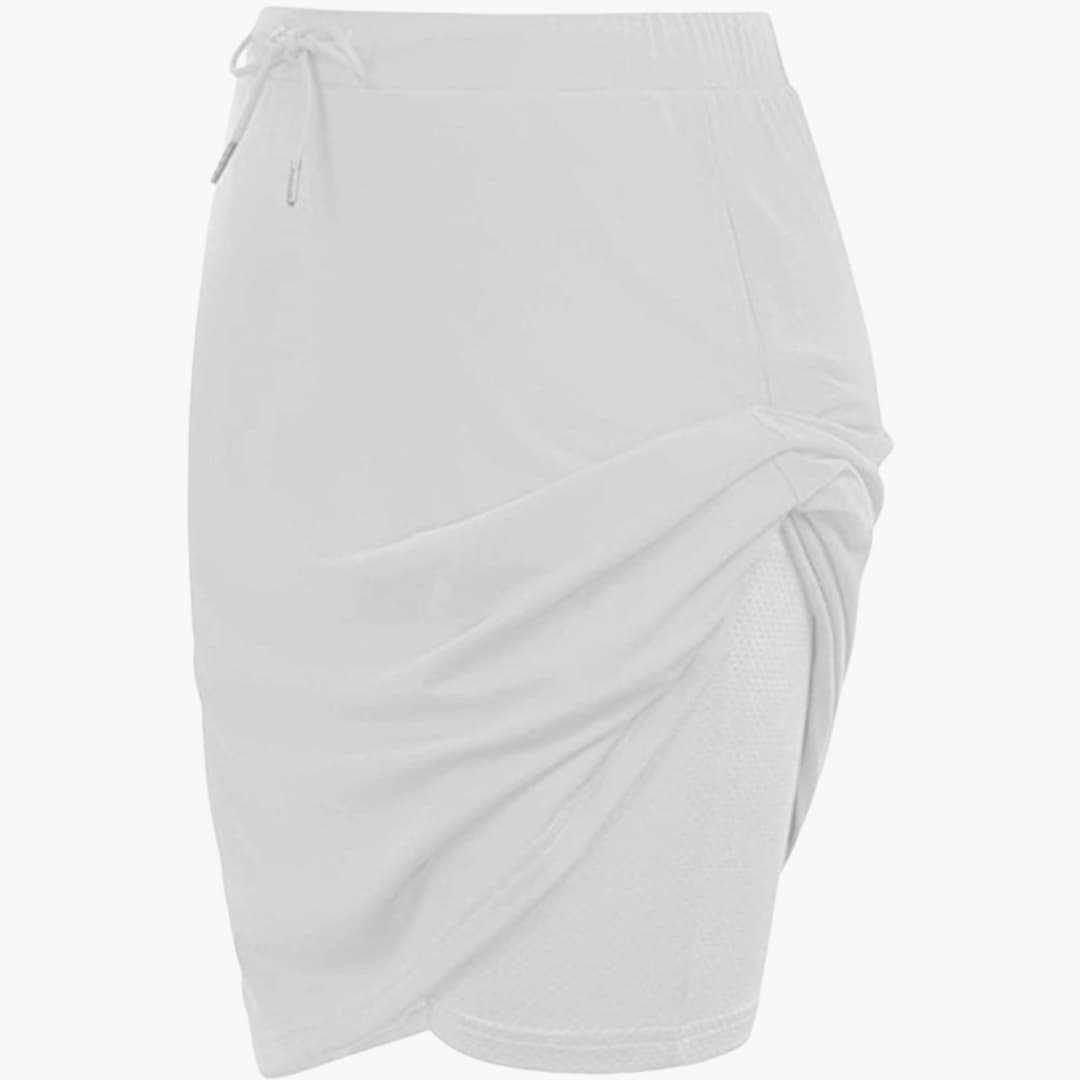 Women's A-Line Skirt Lace-Up Waist Panel Seams