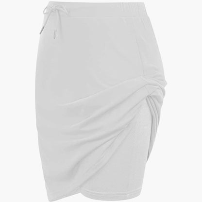Women's A-Line Skirt Lace-Up Waist Panel Seams