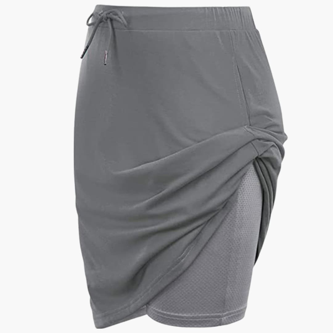 Women's A-Line Skirt Lace-Up Waist Panel Seams