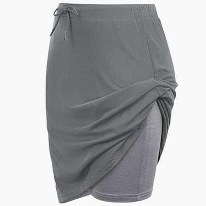 Women's A-Line Skirt Lace-Up Waist Panel Seams