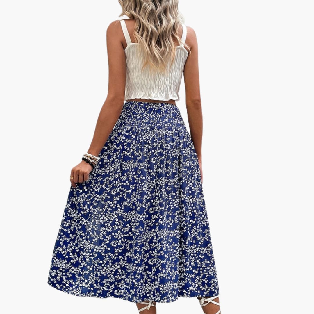 Women's A-Line Skirt Printed Side Split