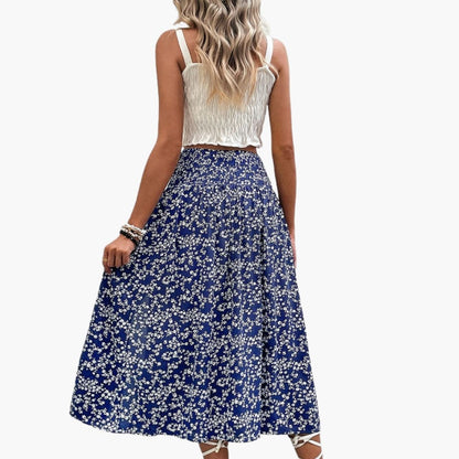 Women's A-Line Skirt Printed Side Split