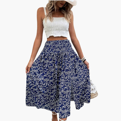 Women's A-Line Skirt Printed Side Split
