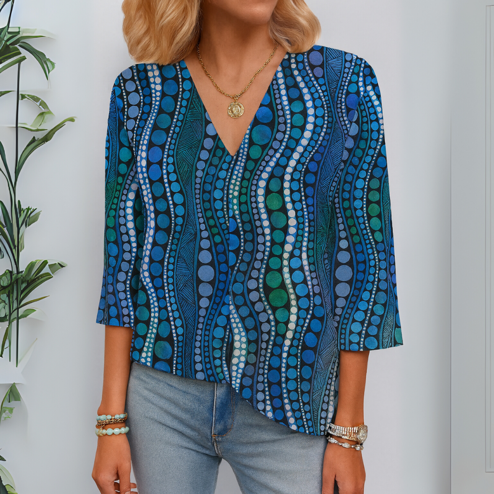Women's Polka Dot Blouse - VibreMode