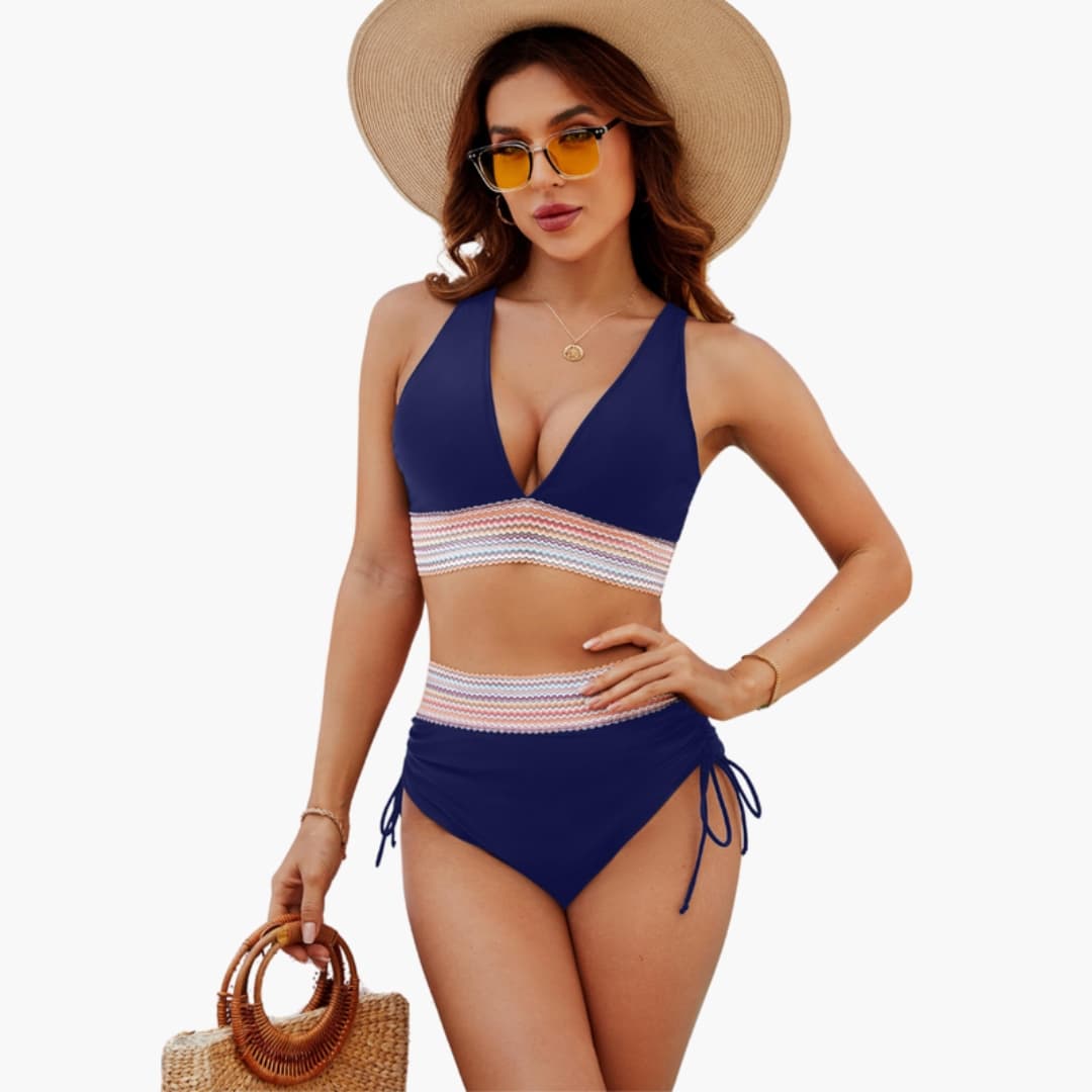 Women's Adjustable 2 Piece Tie Side Bikini Set