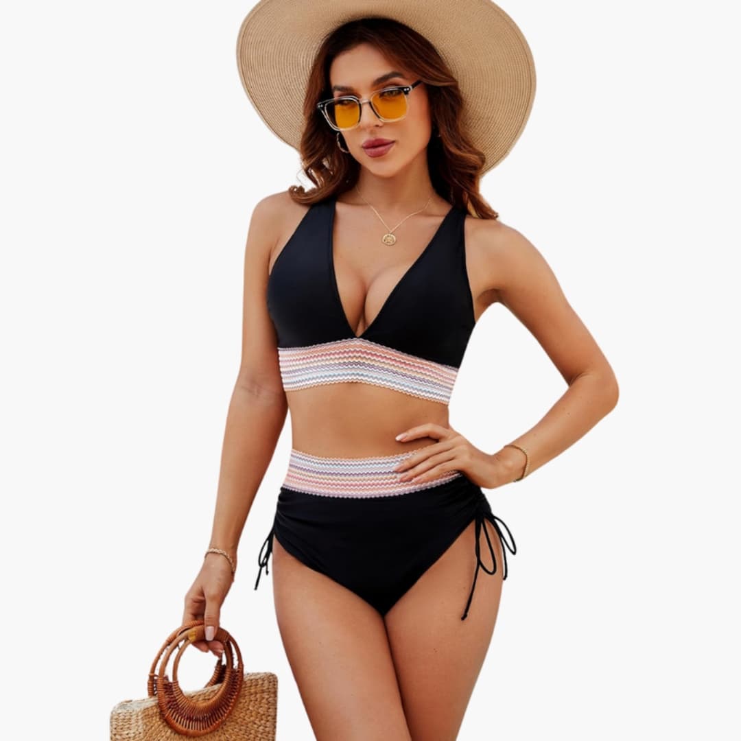 Women's Adjustable 2 Piece Tie Side Bikini Set - VibreMode