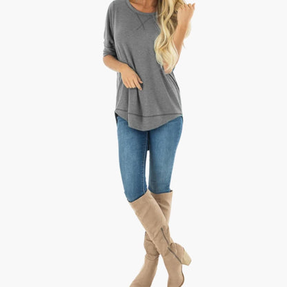 Women's Leopard Print Short Sleeve Crew Neck T-Shirt