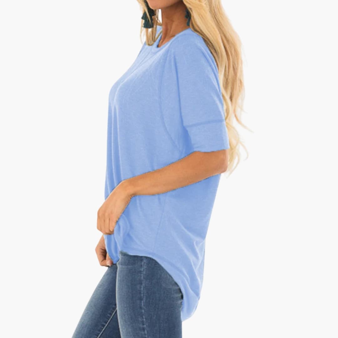 Women's Leopard Print Short Sleeve Crew Neck T-Shirt