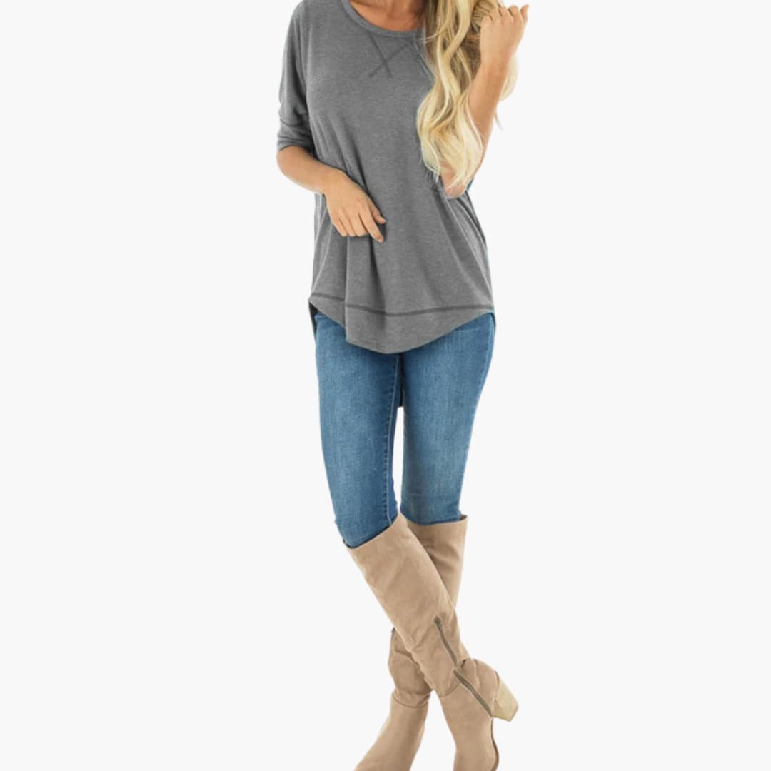 Women's Animal Print Round Neck T-Shirt