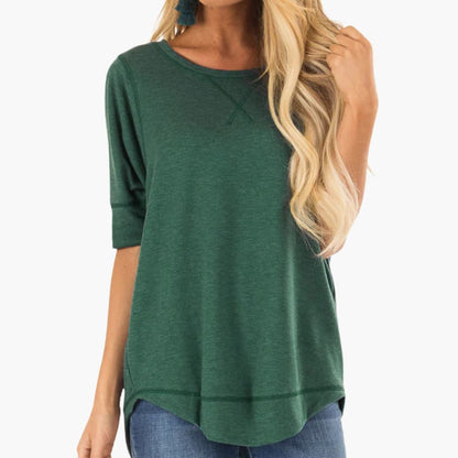 Women's Animal Print Round Neck T-Shirt