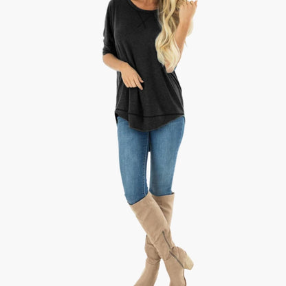 Women's Animal Print Round Neck T-Shirt