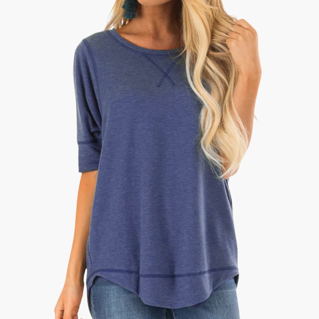 Women's Animal Print Round Neck T-Shirt