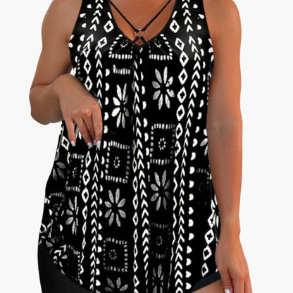 Women's Tankini Swimsuit Set Shorts