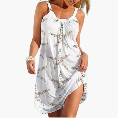 Women's Sleeveless Beach Dress Knee Length - VibreMode