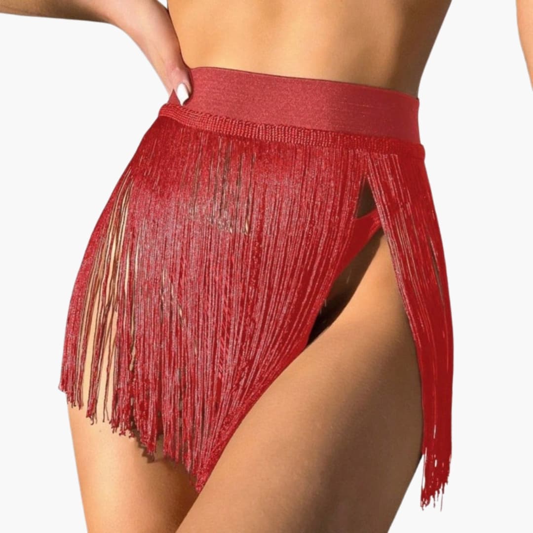 Women's V Neck High Waist Beach Dress