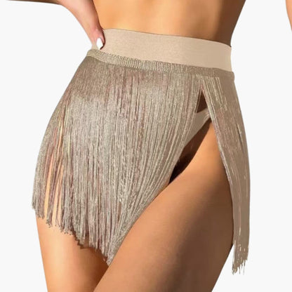 Women's V Neck High Waist Beach Dress