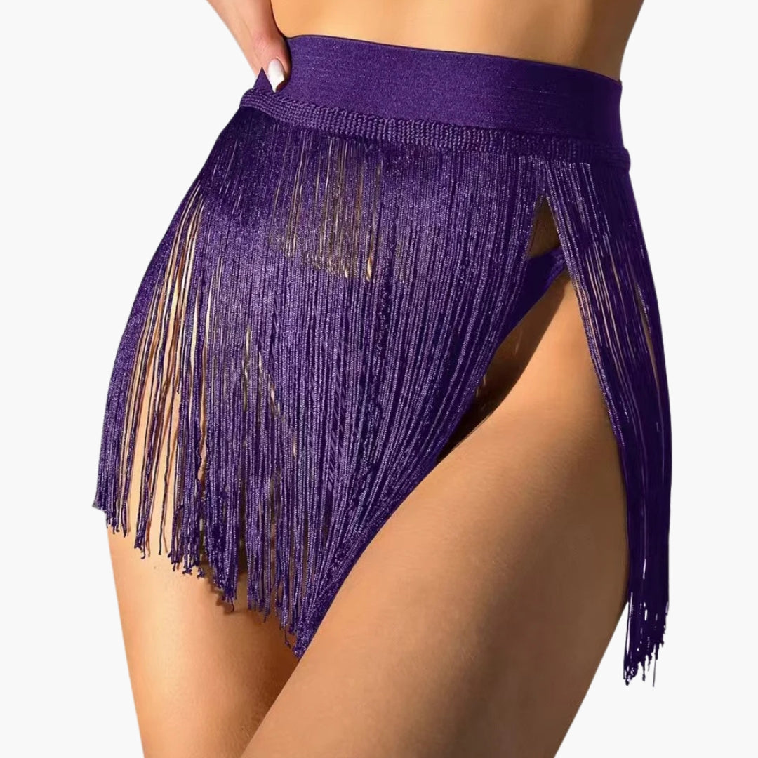 Women's V Neck High Waist Beach Dress