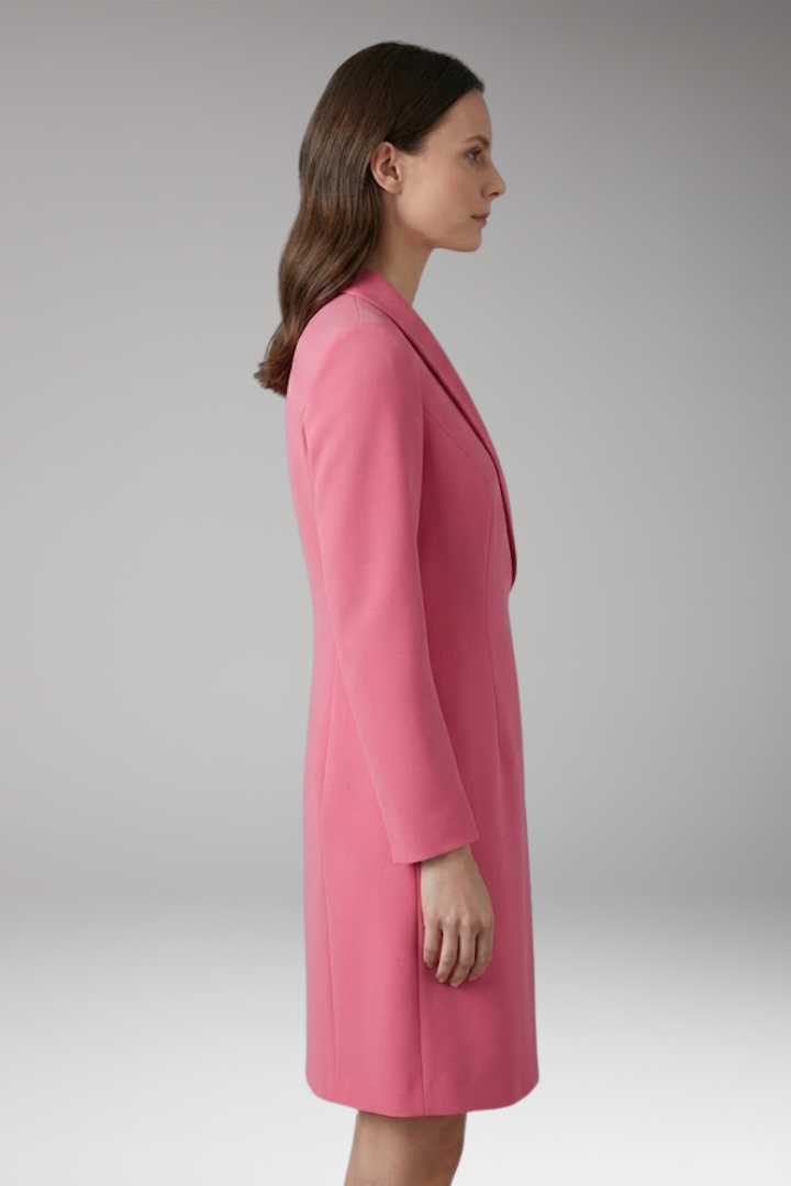 Women's Blazer Dress Notched Collar Slit Detail