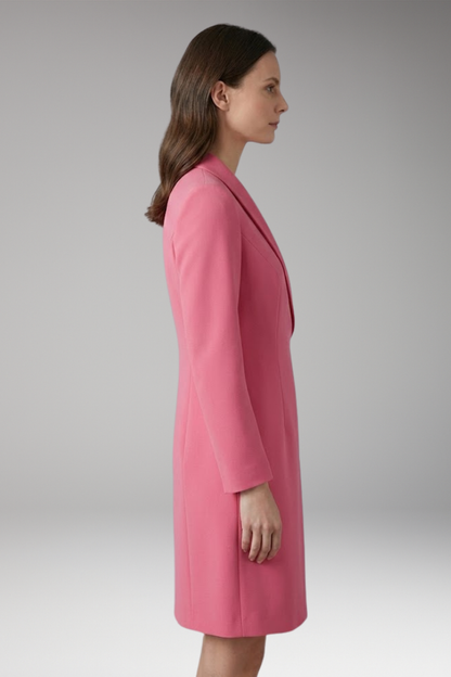 Women's Blazer Dress Notched Collar Slit Detail