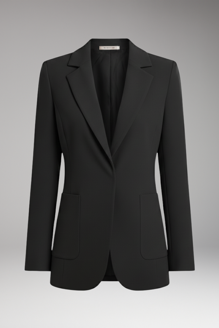 Women's Open Front Blazer Lapel Collar - VibreMode