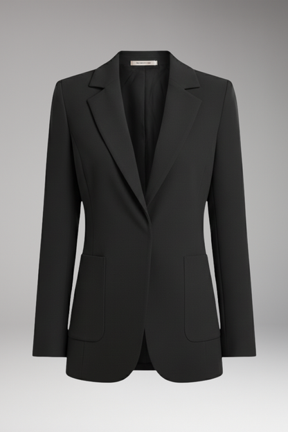 Women's Open Front Blazer Lapel Collar - VibreMode