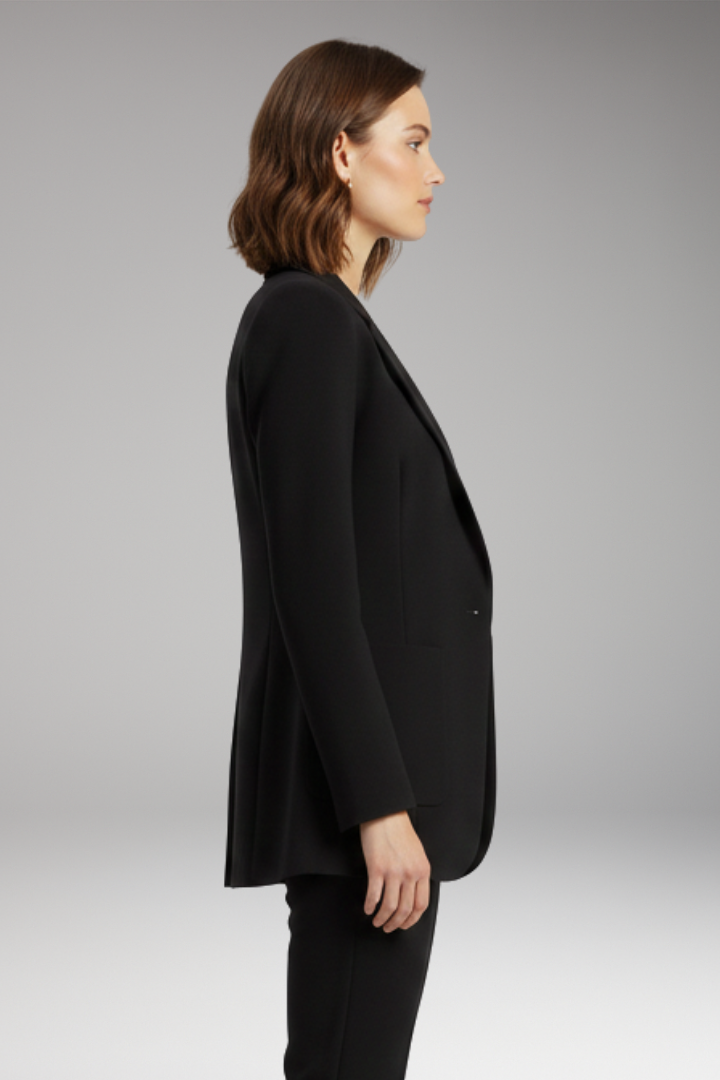 Women's Open Front Blazer Lapel Collar