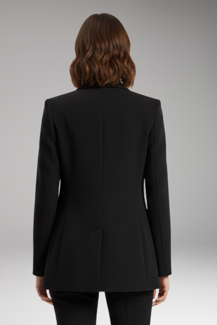Women's Open Front Blazer Lapel Collar