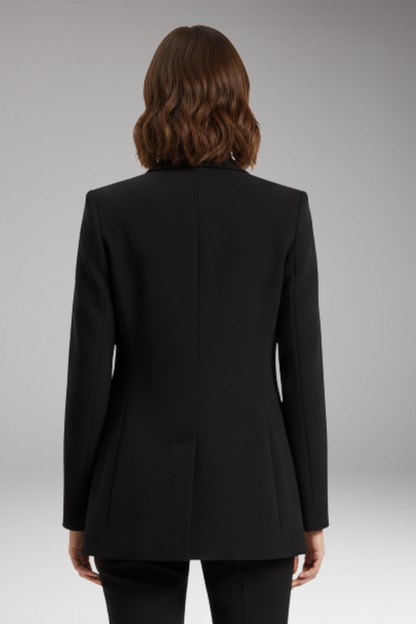 Women's Open Front Blazer Lapel Collar