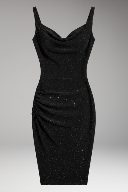 Women's Sleeveless Bodycon Dress Glitter Finish - VibreMode